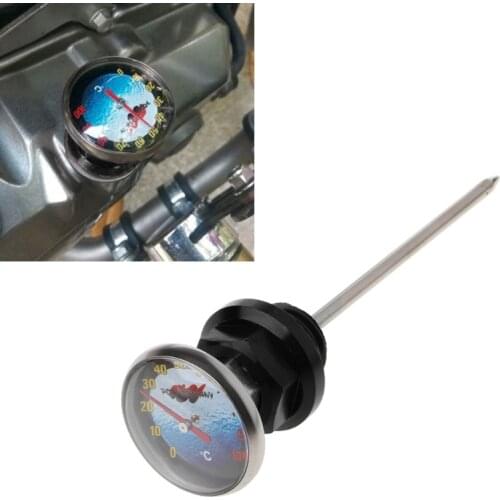 1pcs New Motorcycle Dirt Pit Bike Parts Oil Cap Tank Temperature Gauge For 110cc 125cc