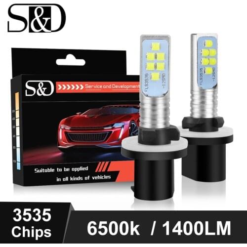 2pcs H27 880 881 PSX26W LED P13W LED Bulbs Car Fog Lamp H27/1 H27/2 6500K 1400LM Auto Driving Lamp DC 12V 24V