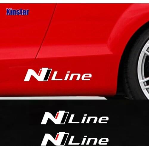 2Pcs Nline Car Rim Sticker For Hyundai i10 i20 i30 i40 ix35 TUCSON Elantra SONATA GENESIS SOLARIS VEOSTER ACCENT