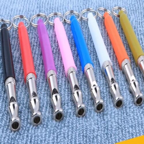 2 pcs Stainless steel Adjustable Dogs Whistle Anti Bark Ultrasonic Sound Dogs Training Flute Interactive Pets training Supplies