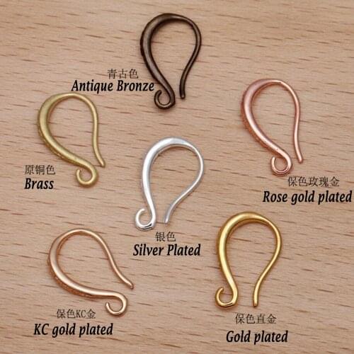200pcs copper earring hooks carved ear hook earring findings jewelry accessories