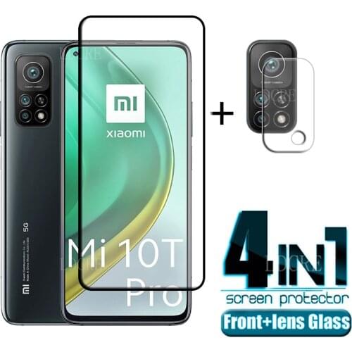 4-in-1 For Xiaomi Mi 10T Pro Glass For Mi 10T Pro Tempered Glass Phone Film Full Gule Screen Protector For Mi 10T Pro Lite Glass