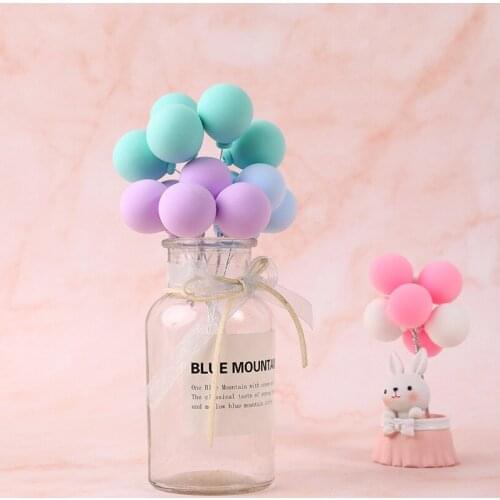 5pcs/bag Colorful Confession Balloons Happy Birthday Cake Topper Birthday Cake Topper Wedding & Engagement Cake Decoration