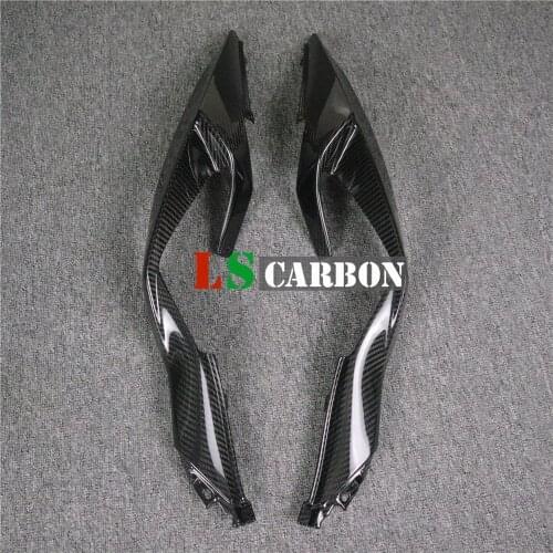 Full Carbon Fiber Motorcycle Accessories Rear Seat Side Panels For Kawasaki ZX6R ZX-6R 2019