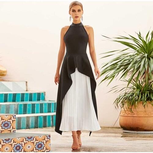 Celebrity bandage Open Summer Dresses