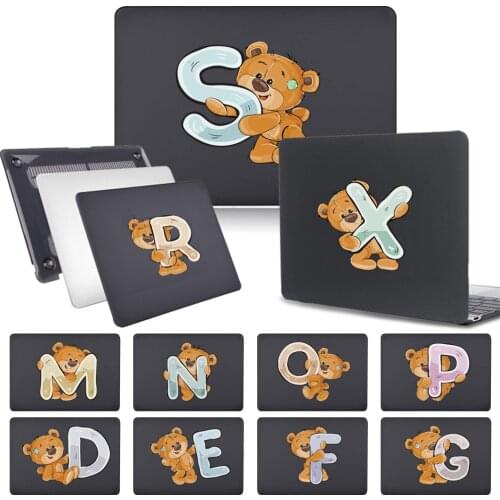 Cute Cartoon Bear Laptop Case for Apple MacBook Pro 13 15 16 Inch Pro 13 A1425 A1502 Retina/Pro 15 A1707 A1990 Touch Bar Case