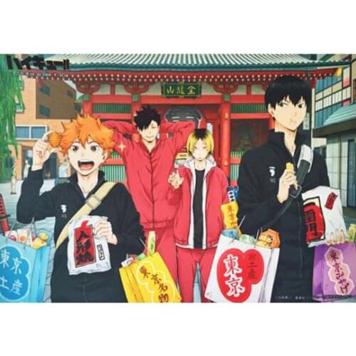 Home Decor 5D Diamond Haikyuu Embroidery Painting Full Drill Cross Stitch Japanese Anime Picture Handmade Gift GJ098