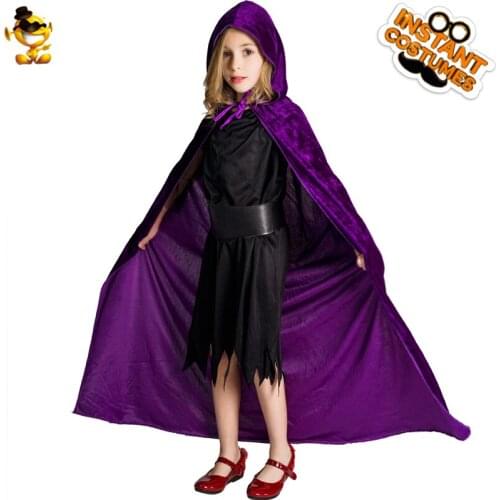 DSPLAY Girls Hooded Cape Cosplay Original New Style Fashionable Childrens High-quality Temperament Halloween Party Suit Cloak