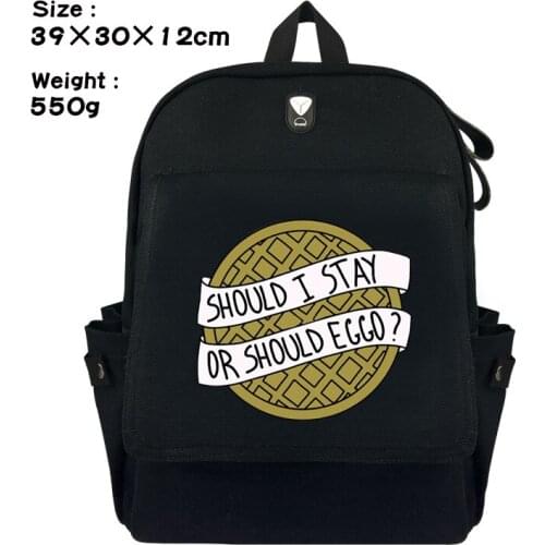 Stranger Things Canvas Rucksack Backpack Student Schoolbag Bag Travel Laptop Cosplay Bag Gift