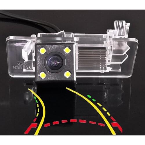 170D Intelligent Dynamic Trajectory Tracks Car Rear View Parking Assistance Camera For Skoda Yeti Fabia Superb Octavia Spaceback