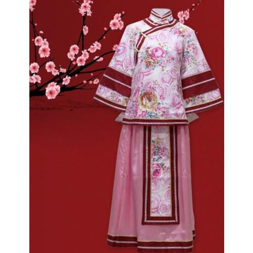 Chinese Traditional Hanfu Costume The Republic of China Princess Dress Lady Tang Dynasty National Hanfu Outfit Stage Costume