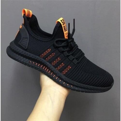 2021 New Sneakers Men Breathable Mesh Casual Shoes Men Lace-up Lightweight Comfortable Walking Shoes Big Size Zapatillas Hombre