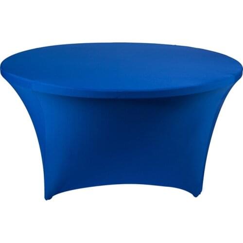 Round Lycra Table Cloth Cocktail Stretch Spandex Wedding Hotel Birthday Table Cover Buffet Cloth Table Set Tablecloth Decoration