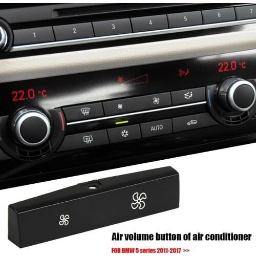 Car Fan Button CAP for BMW 5 Series 2011-2017 7 Series 2009-2015 Heater Climate Air Conditioning Cover Air Volume Control Switch