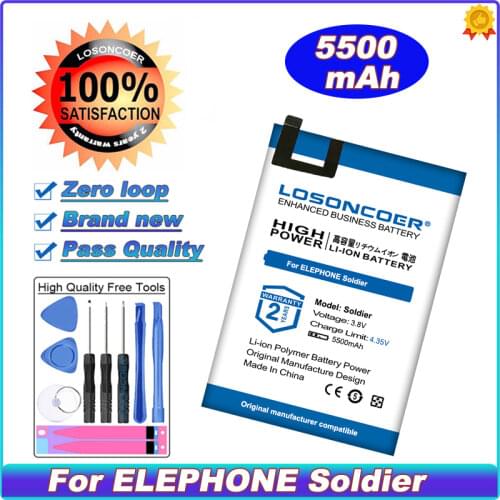 LOSONCOER Elephone Soldier Phone Batteries China