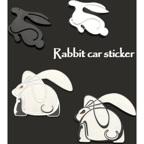 3D Metal Running Rabbit Emblem Car Sticker Rear Trunk Badge for VW Jetta Golf GTI Polo Universal Car Accessories Car Decoration