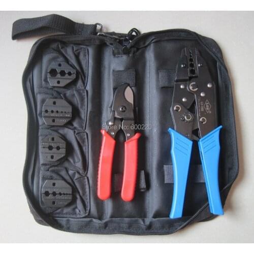 Coaxial cable Crimping Tool kit with cable cutter & replaceable dies for TV cable BNC coax connector LS-K05H
