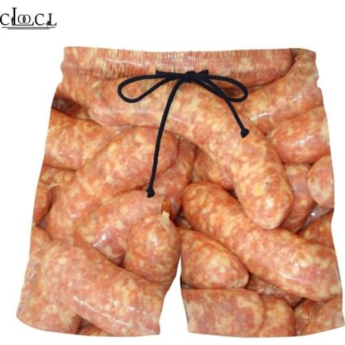 CLOOCL Newest Sausage Party Food 3D Print Men Summer Fashion Shorts Harajuku Beach All-match Cool Sweatpants Drop Shipping