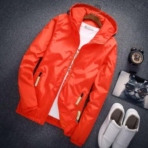 2020 New mens plus size Solid color Thin Hooded jacket loose sun protection windbreaker baseball coat streetwear 8 colors S-7XL