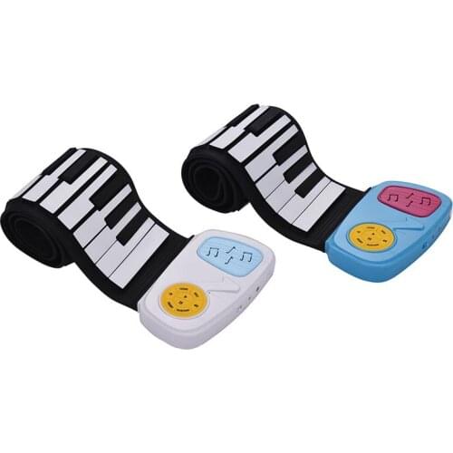Portable 49 Keys Roll-Up Piano USB MIDI Keyboard MIDI Conctroller Hand Electronic Piano