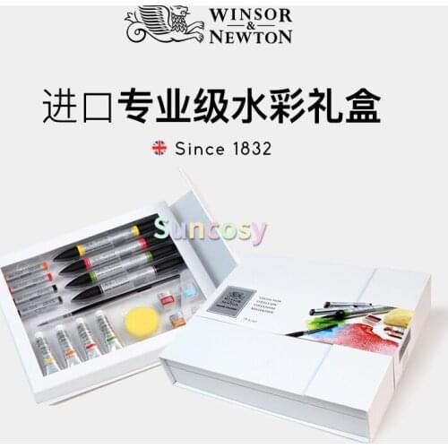 WINSOR & NEWTON Professional Water Colour Gift Box ,tubular / Solid watercolor / marker combination gift box,Art supplies