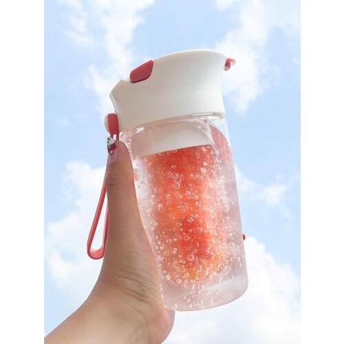 Simple Plastic Water Bottle Cute Girls Kawaii Romantic Fashion Mini Eco Friendly Products Cup Botella De Agua Home Decore EC50SH