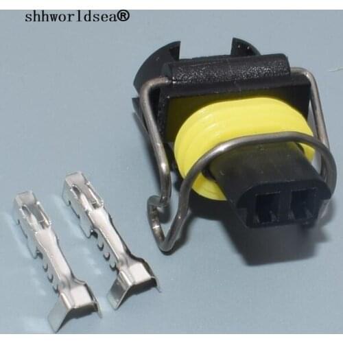 Shhworldsea 2 pin AUTO Caterham car electrical nozzle plug auto waterproof female wire harness connector for Excavator Carter