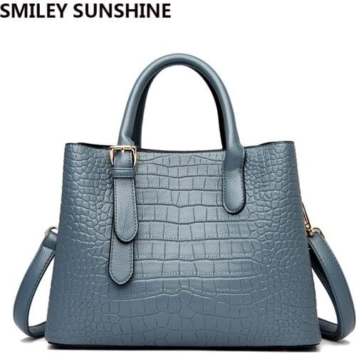 SMILEY SUNSHINE Blue Women's Bags