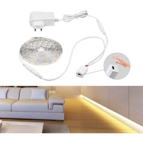 LED Lights Strip 12V Hand Wave Control Cabinet Light IR Infrared Sensor LED Ribbon Kitchen Wardrobe Lamp Diode Tape LED Strip