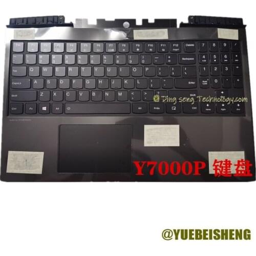 YUEBEISHENG NEW for Lenovo Legion Y7000 Y530 Y7000P US keyboard upper cover upper case Touchpad