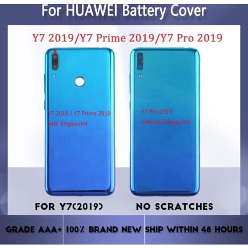 Back Battery Cover Door For Huawei Y7 Prime 2019 Y7 2019 With repair parts,For Huawei Y7 Pro 2019 Housing Rear Replacement
