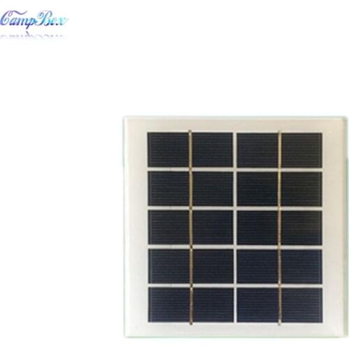 1Pcs 5V 2W 135mm*125mm Glass Laminated Polycrystalline Silicon Solar Cell, Solar Panel