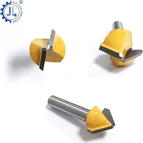 1pc Three-dimensional Aluminum End Mill 3D V Groove Engraving Carving Tungsten Carbide Cutting Tool ACP Bit for Aluminum