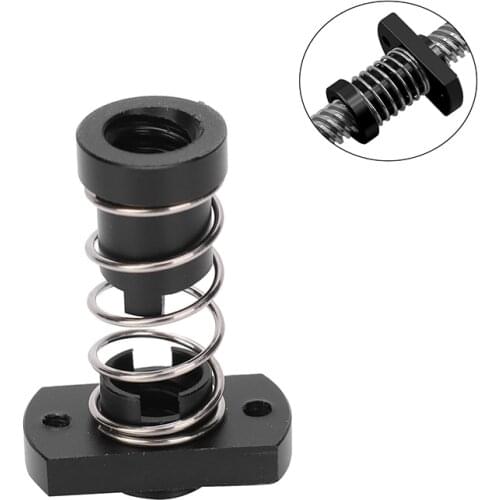 2sets T8 anti-backlash lead screw brass/POM nut used to Ender 3 Ender 3Pro/CR-10 / Tornado 3D printer anti-backlash spring nut