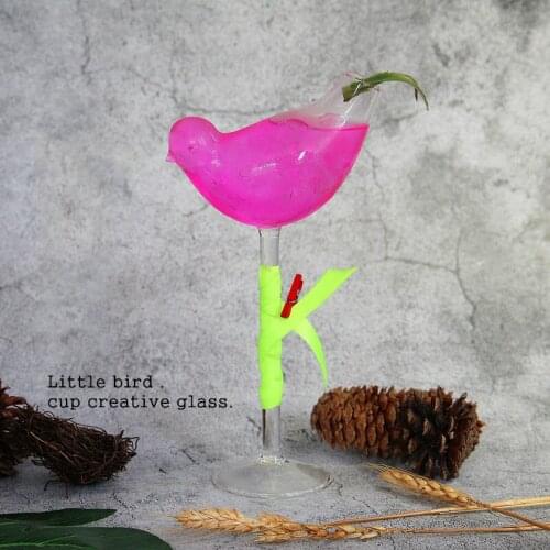 2 Pcs Bartender Sootiness Birdie Pokal Goblet Bird Cocktail Glass Wedding Party Bar Molecule Smoked Margaret Wine Standing Cup