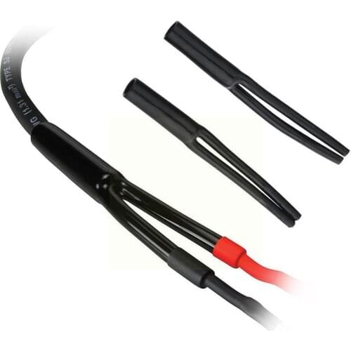 4Pcs Soft Rubber Splitter Y tube One Point Two Split Signal Cable Bifurcated Sleeve Rubber Y Line 3.5 Pants Audio Line Tube