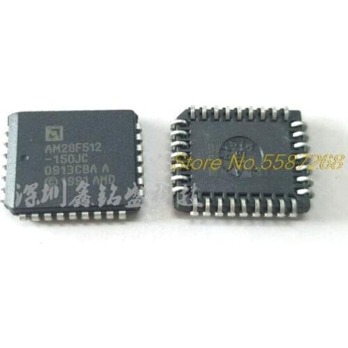 5pcs to 10pcs 28F512 AM28F512 AM28F512-150JC AM28F512-150 PLCC32 Car Memory Chips