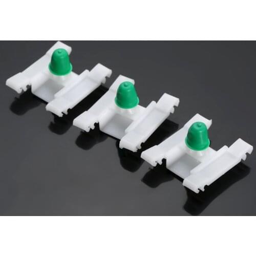 50Pcs Door Moulding Clips Retainer W/ Rubber Grommet Nylon Auto Fastener Clip For Golf Audi Anti-rubbing Rivet Clip