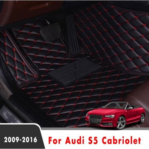 Car Floor Mats For Audi S5 Cabriolet 2016 2015 2014 2013 2012 2011 2010 2009 Car Carpet Custom Interior Accessories Car Mats