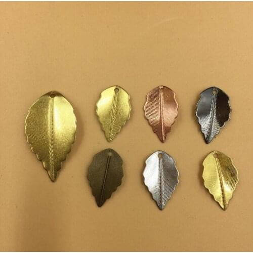 10*17/16*25mm beads for Jewelry DIY bracelet necklace earring Brooches Pendants Rings Scrapbook rivet hair Accessories leaf