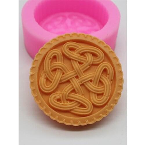 C456 Chinese knot bow soap DIY silicone cake mold jelly pudding mold die