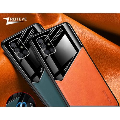 A71 Case Zroteve Coque For Samsung Galaxy A51 5G A91 A81 A12 Cover A31 A41 A42 A21S M21 M31 S M30S M51 A52 A72 PU Leather Cases