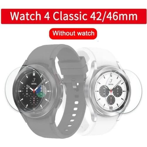 For Samsung Galaxy Watch 4 Classic 42mm 46mm Protective Protective HD Film Tempered Clear Scratchproof Screen Glass A1A0
