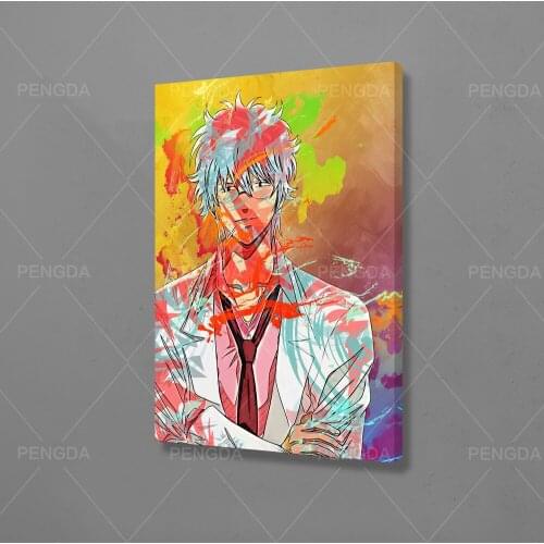 Home Decor Canvas Colorful Abstract Man Painting Pictures Japan Anime Wall Art HD Prints Modular Poster Frame For Living Room