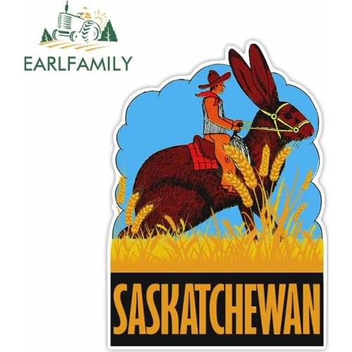 EARLFAMILY 13cm x 9.4cm For Saskatchewan Fine Car Stickers Funny Decal Vinyl Material Waterproof Motorcycle Bumper Decoration