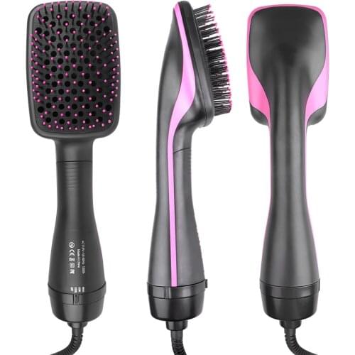 2 In 1 Hair Dryer Brush Hair Blower Brush Electric Hot Air Brush Travel Blow Dryer Salon Comb Professional Hairdryer Hairbrush