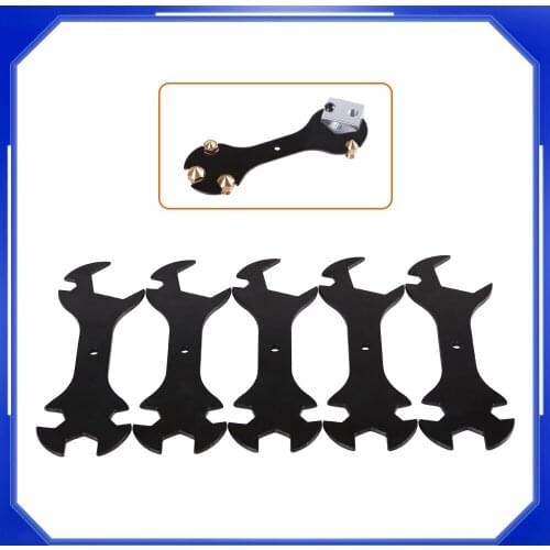 3D Printer Parts Tool 5 IN 1 Wrench Stay 5.7mm to 20.2mm Steel Spanner Multifunction Wrench Flat Spanner For E3D MK8 MK10 Nozzle