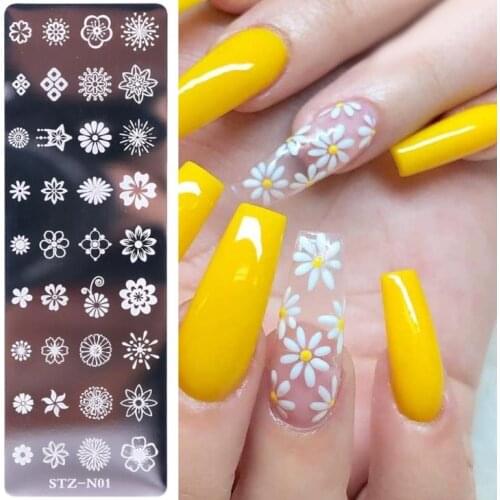 Hot 300pcs/lot Nail Art Stamp Nail Stamping Template Flower Geometry Animals DIY Nail Designs Manicure Image Plate Stencil SN316
