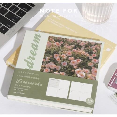 Kawaii Cute Flowers Night Cube Notebooks Diary Agenda Notepad Planner Weekly Book Travel School Supplies Bullet Journal n1121