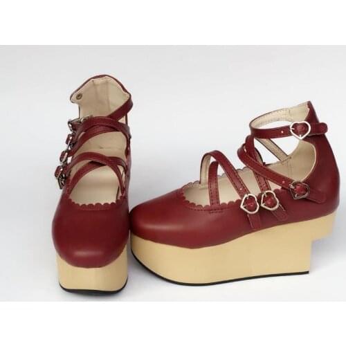 Princess sweet lolita shoes Custom muffin European and American sandals lovely shopping not tired practical shoes an7516